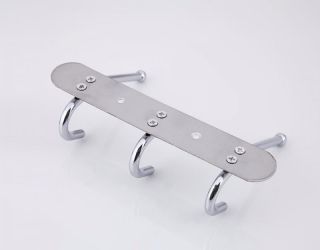 Планка с 3-мя крючками  Frap F201-3 хром